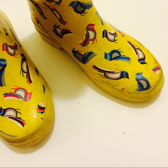 Rain boots rubber Girl sz 3