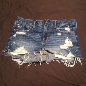 Hollister Distressed Denim Shorts
