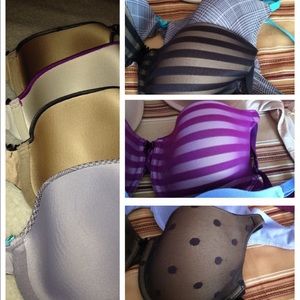 Bundle of 4 fancy bras