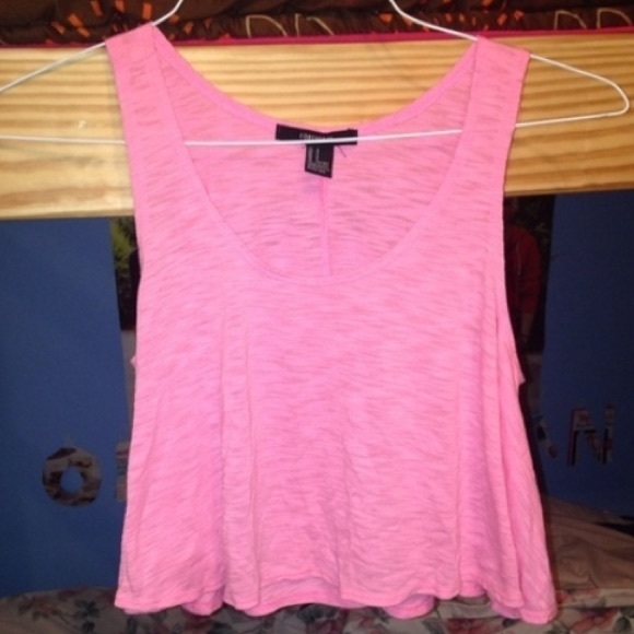 Pink Flowy Forever 21 Crop