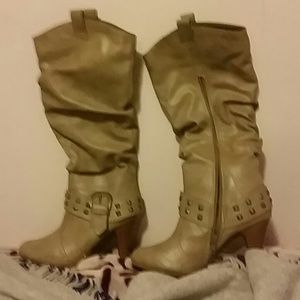 Tan boots