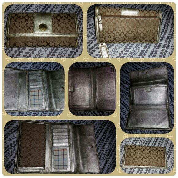 Authentic coach wallet