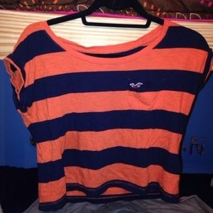Striped hollister crop top