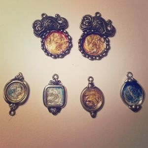 Hand painted mini pendants