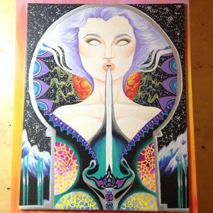 Art piece "velvet andromeda"