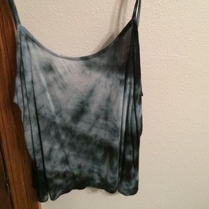 Tie die cropped tank