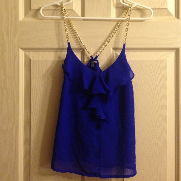 Royal Blue Chain Strap Tank