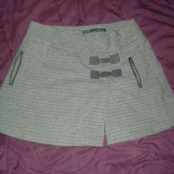 Zara plaid skirt