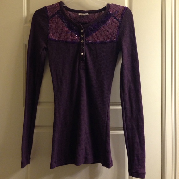 Free people waffle shirt.