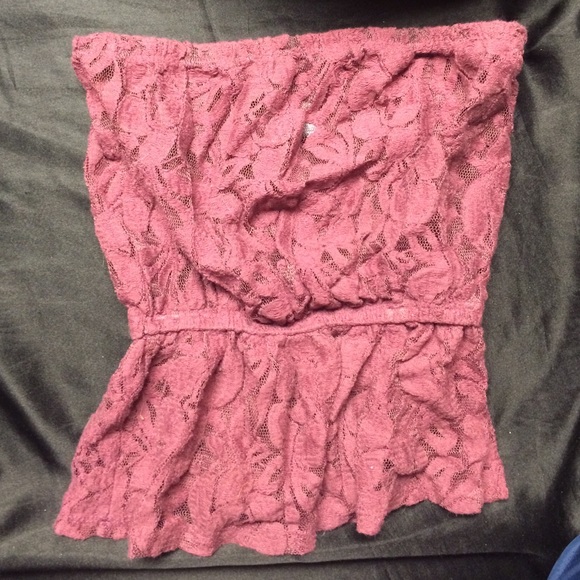 Maroon tube top