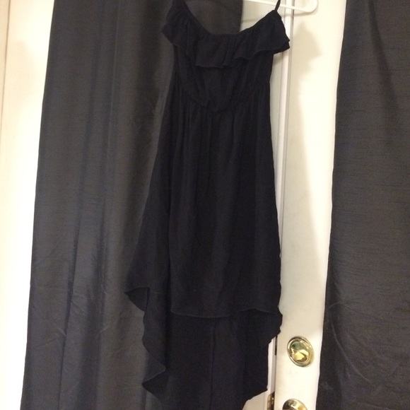 Black high low dress