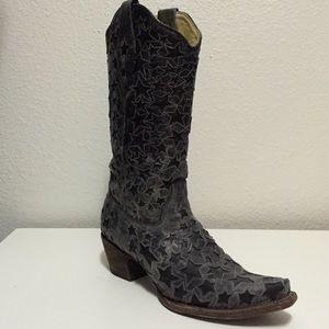 Corral star cutout cowboy boots