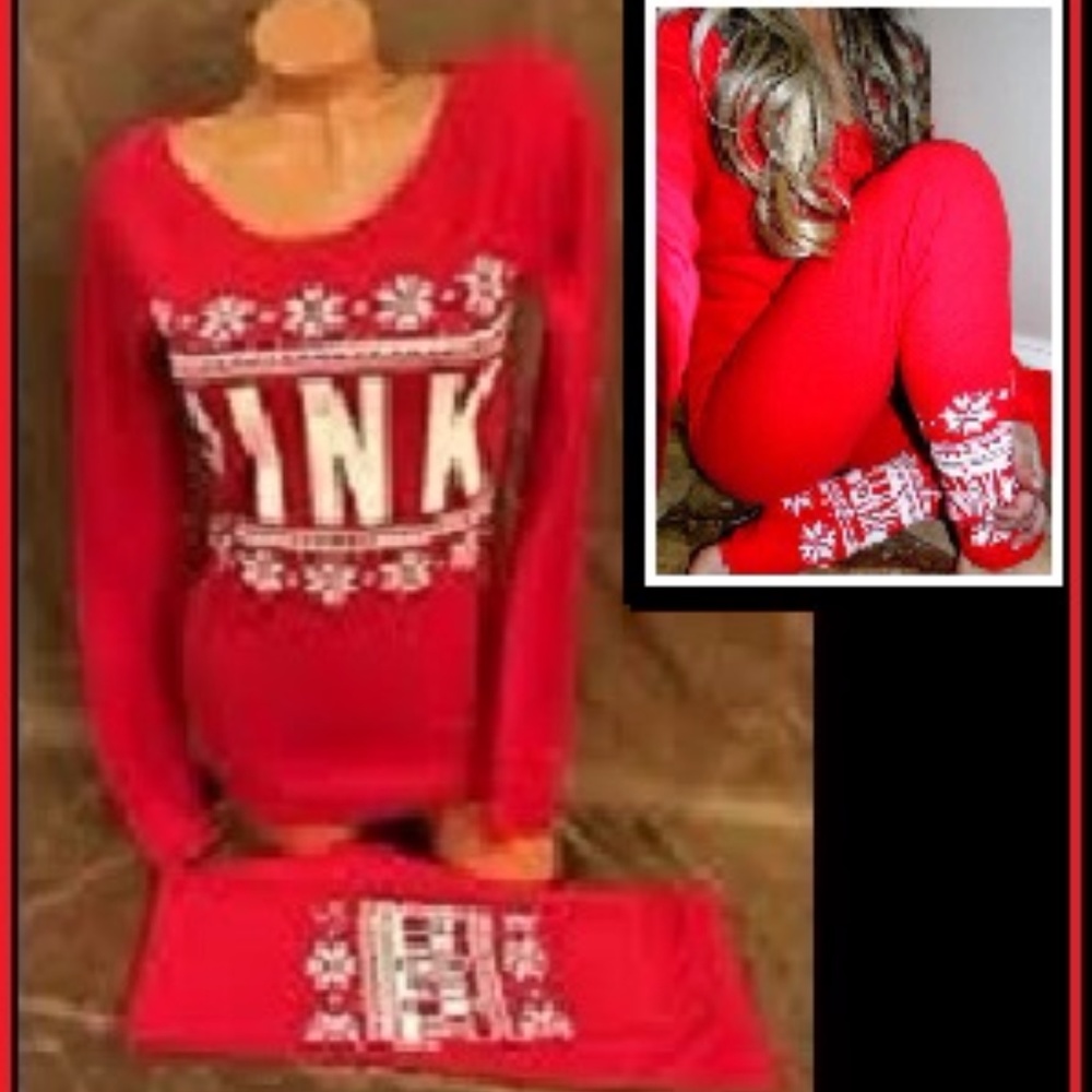 ***SOLD***  vs pink thermal pajamas NWT ($40 pp)