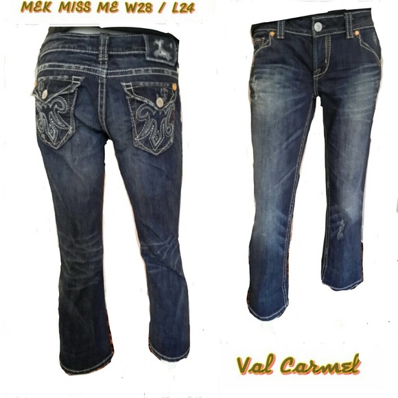 ♡♡♡ SOLD ♡♡♡♡MISS ME MEK DENIM.  DARK BLUE