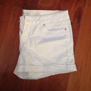 White Express Jean Shorts