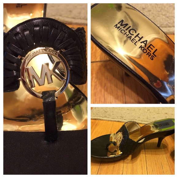 Michael Kors black size 8m sandals!