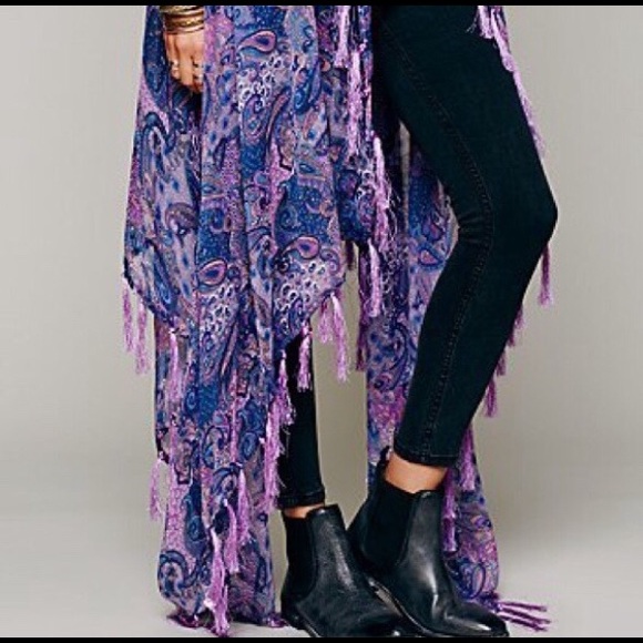 Chiffon paisley vest