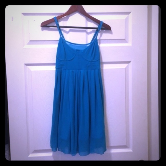 Blue Dress with back cut out