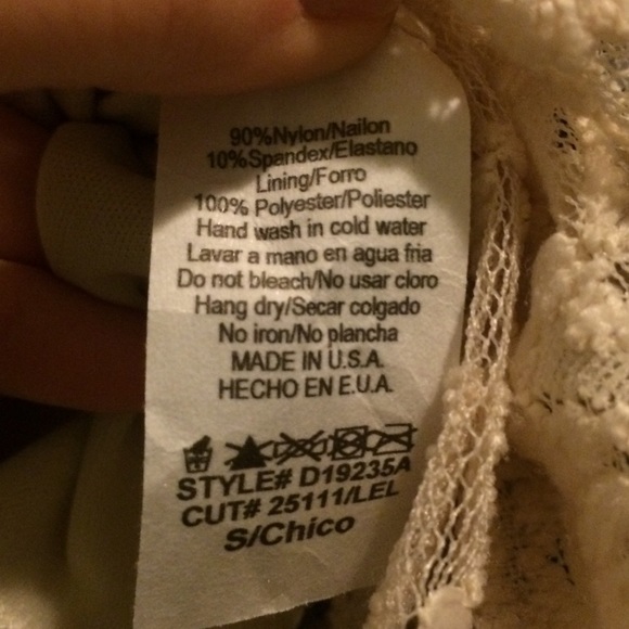 *SOLD in bundle- Nude colored lace hi-low dress - Picture 2 of 3