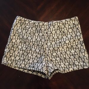 Black and White Chevron Shorts