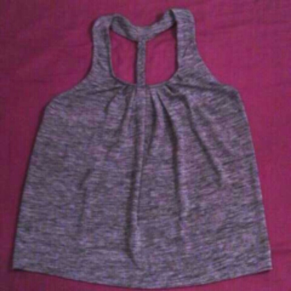 Greyscale braided back tank