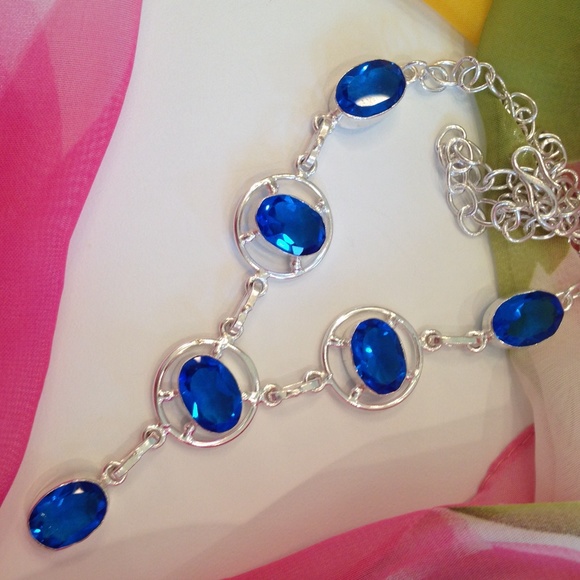 💙💙Blue faux Iolite 18 inches necklace