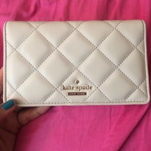 Cream Kate spade wallet