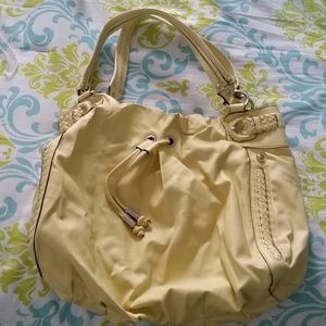 Kristen Davis Yellow Pocketbook