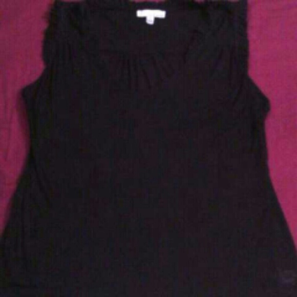 Printed sheer top
