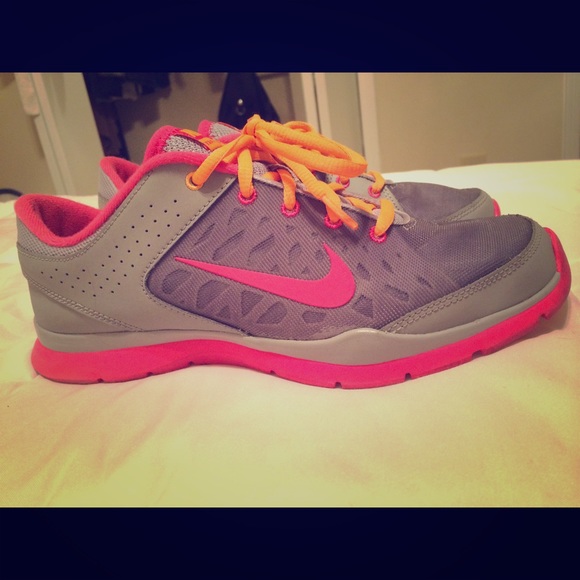 Nike Running Shoes Grey/Pink Size 8