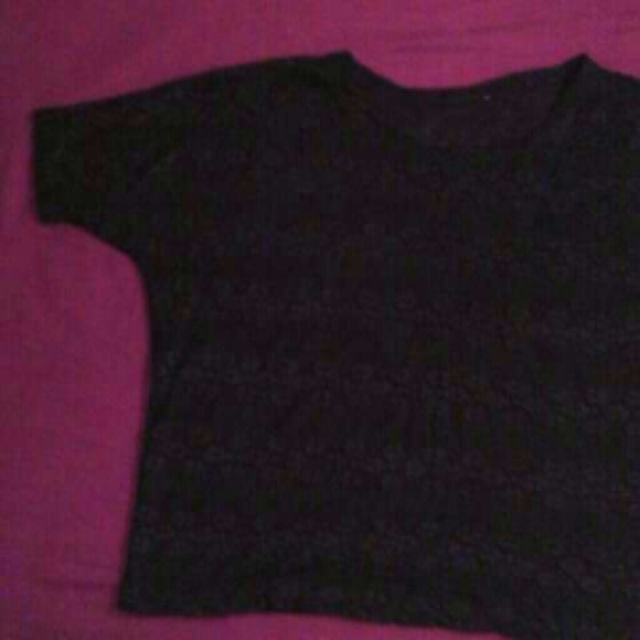 Black lace top