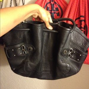 Flash sale! Black leather cole Haan bag
