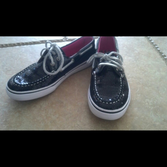 Sperry Shoes - Black sequin SPERRY Top Siders