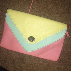 Multi-color clutch (crossover bag)