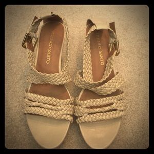 Franco Sarto tan wedges