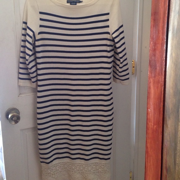 Ralph Lauren crocheted sweater dress