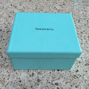 Tiffany bracelet box with interior bracelet holder