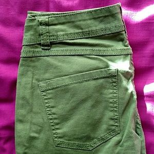 Green Skinny Leg Stretch fit Jeans