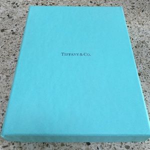 Tiffany necklace box with interior pouch