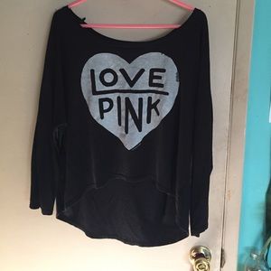 Long sleeve pink top