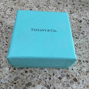 Tiffany jewelry box with interior pouch