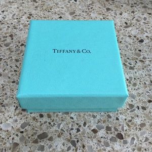 Tiffany jewelry box with interior pouch
