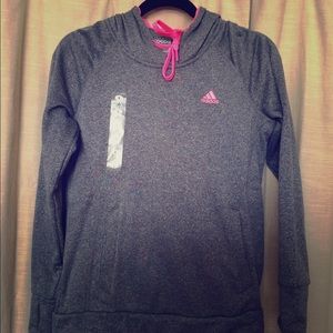 Pink & Grey Adidas Ultimate Hoodie