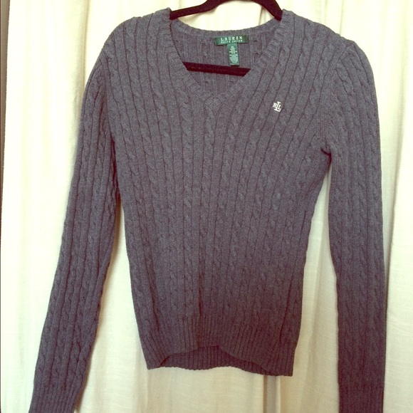 Grey Knit Ralph Lauren Sweater