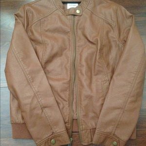 Re-Posh faux leather bomber style jacket