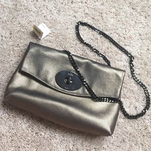 Metallic Coach Shoulder Bag / Clutch