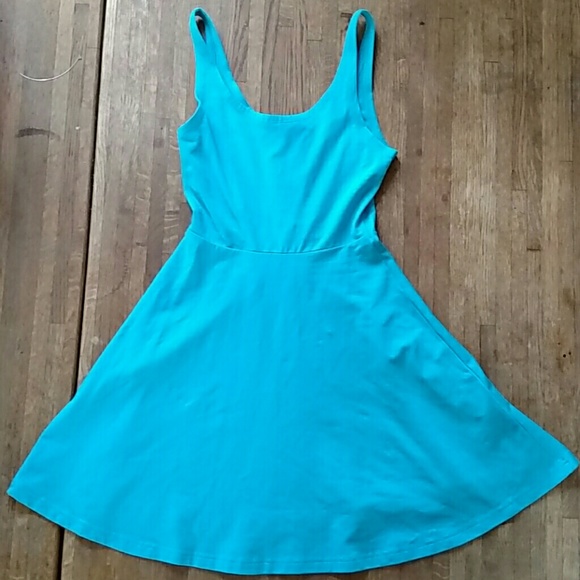 Blue A-line Dress