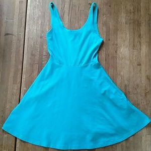 Blue A-line Dress