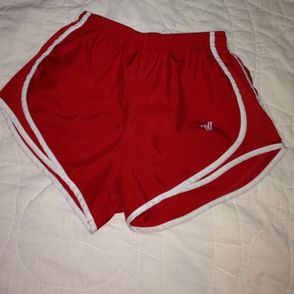 Red Varsity Shorts