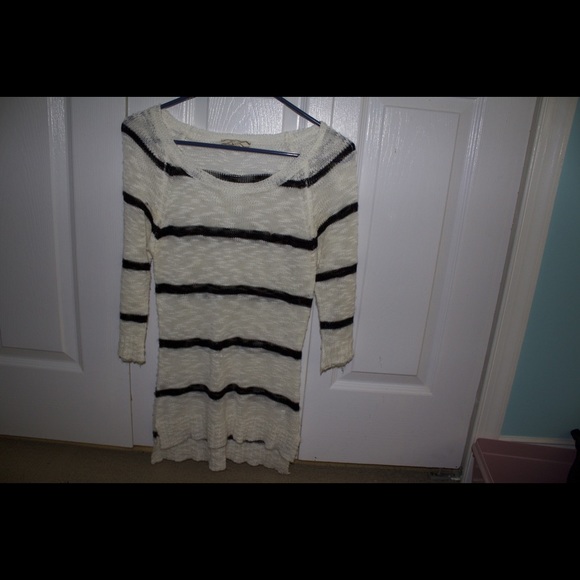 Striped sweater pink rose